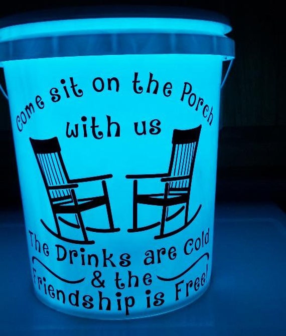 LED Light up Buckets, Personalized LED Bucket, Camping LED Bucket, Camping  Decor, Father's Day Gift, Bucket Light, Camping Gift 