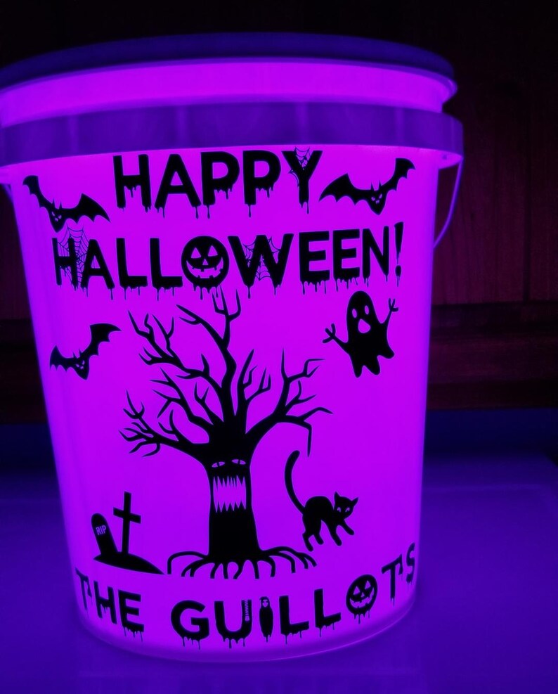 Halloween LED Buckets Camping Bucket Holiday Bucket. Outdoor Etsy