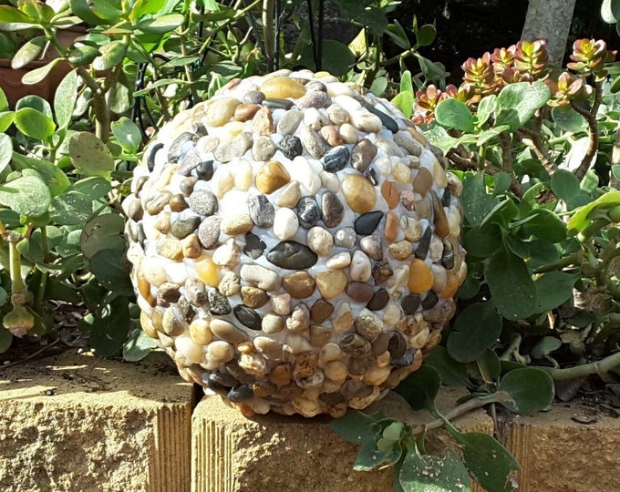 Garden Ball with pebble artwork
