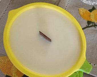 Lemon bowl candle with lemon myrtle fragrance
