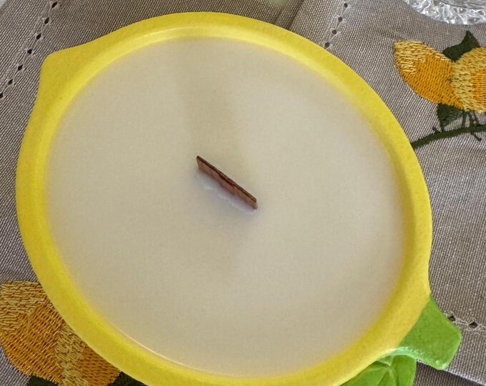 Lemon bowl candle with lemon myrtle fragrance