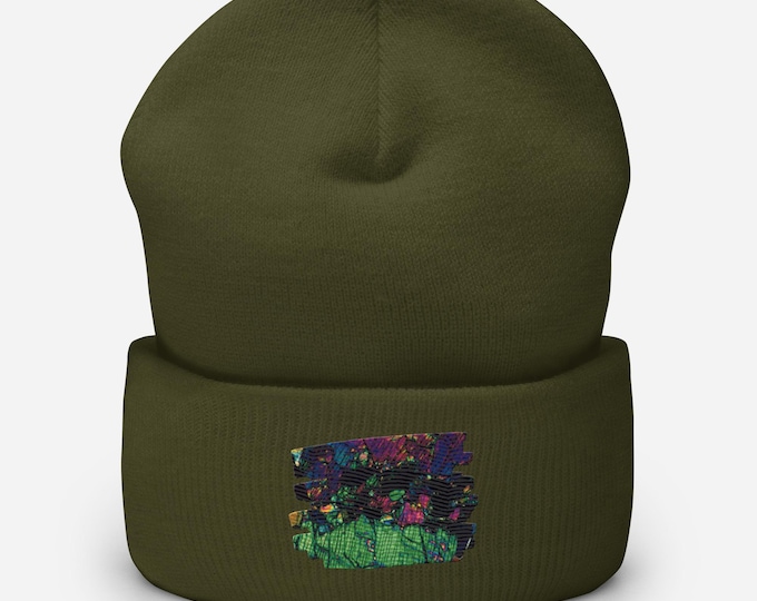 Australian Thin Section Mineral Photography on Adult Cuffed Beanie