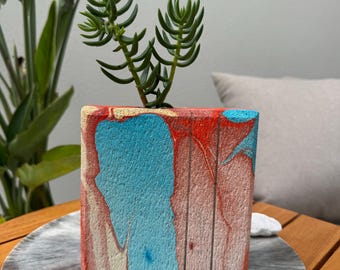 Wild Canyon Hand-sculpted concrete vase