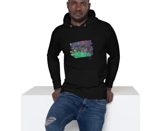 Mineral thin section photograph on Cotton Unisex Hoodie