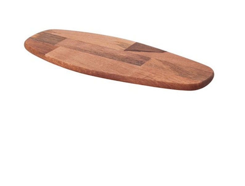 Wood cheese board with artwork and amethyst stones