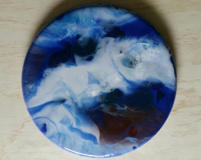 Original Resin Art on board - Gaia -  Inspired by Mineral Photography - Resin Art