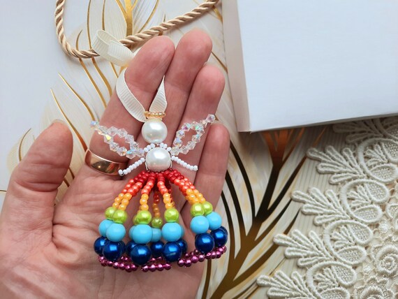 Beaded angel ornament discount