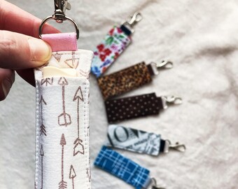 Modern Lip Balm Holder Keychain – Bag Accessory & Small Gift