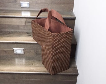 The Stair Duffel PDF Tutorial, DIY storage basket, stair basket, staircase bin, deck accessory