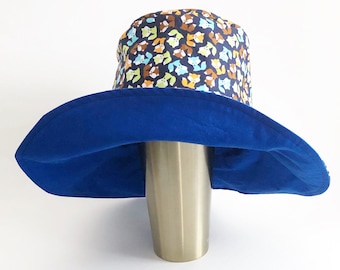 Boys Big Kid Wide Brim Bucket Hat, Adjustable, for the Beach, Sun and Outdoors