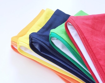 Everyday Reusable Snack, Sandwich & Straw Bag Set – Solid Colour Lunch Pouches for Work