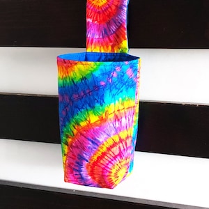 Hanging Railing Drink Holder – For Sports, Bunk Bed, Dorm, Wheelchair & Camping, Tie-Dye