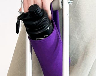 Portavasos para silla de ruedas: portavasos ajustable para andador, cama de hospital o barandilla