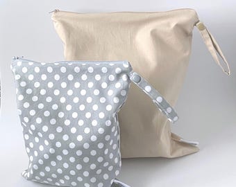 Neutral Wet Bag – Double Layer Waterproof Zipper Bag (Personalized Optional)