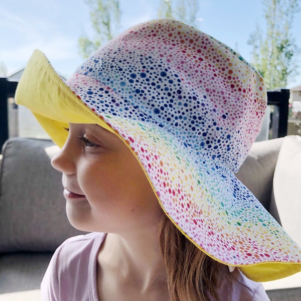 Kid Sun Hat, Girls Sun Hat, Kid Bucket Hat, Sun Hat, Kid Hat, Wide Brim Hat, Girls Beach Hat, Wide Brim Sun Hat, Garden Hat, Bucket Hat