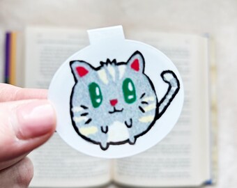 Cat Magnetic Bookmark – Tabby Kitten, Gift for Book Lovers, Bookish Gifts