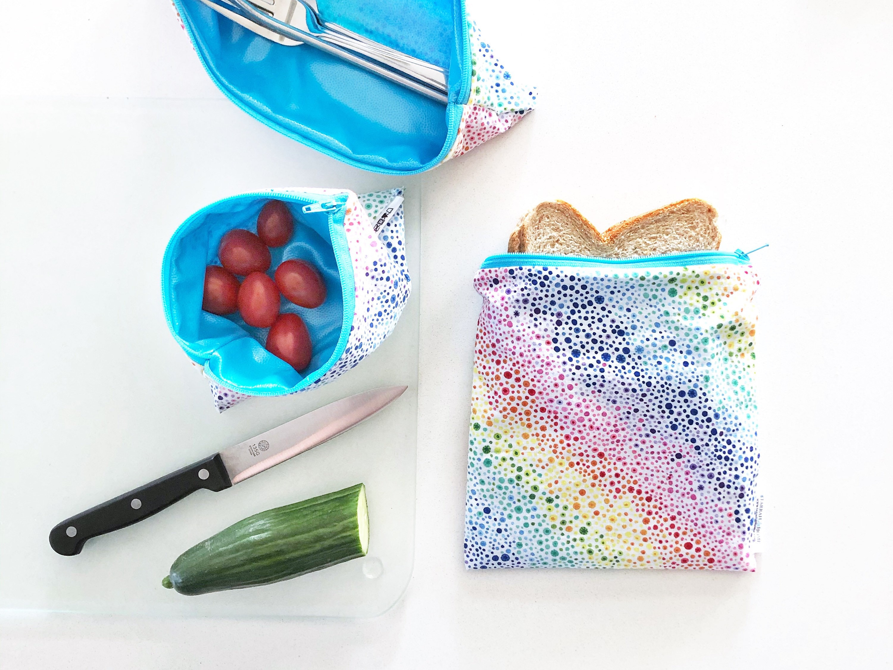 Reusable Zipper Bag Zipper Snack Bags Washable Zipper Pouch Etsy