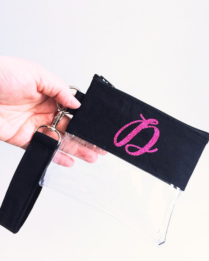 Clear Wristlet Pouch Best Mom Ever Clear Wristlet Vinyl Bag Zip Pouch Best Mom Gift Black Wristlet Small Zip Pouch Best Mom