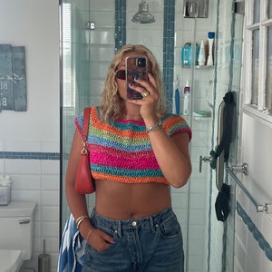 Handmade Crocheted Cropped Top