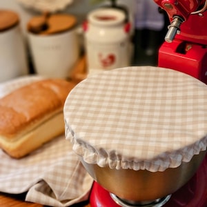 Handmade Cotton Mixing Bowl Cover: KitchenAid Compatible, Reusable