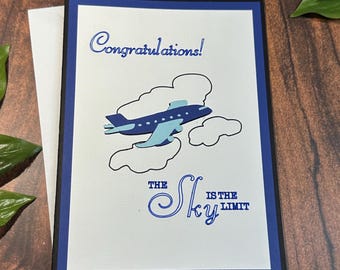 Navy blue cooler and wiser card, hbd from a far note, celebration card