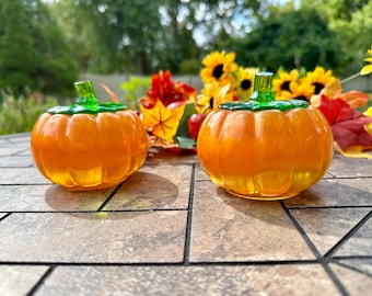 resin pumpkin jar, custom requests welcome, orange and green pumpkin box, black glitter pumpkin, pumpkin storage container