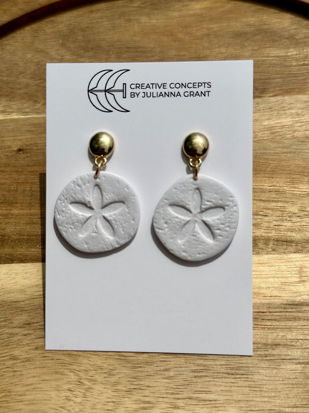 Carol Cassisa La Plage (Sanddollar) Earrings