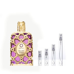 Velvet Gold by Orientica. Sample bottles of 2ml, 3ml, 5ml & 10ml (Perfume bottle NOT INCLUDED)