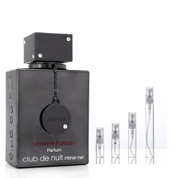 ARMAF Men's Club De Nuit Intense.2ml, 3ml, 5ml and 10ml samples (The original perfume bottle is NOT INCLUDED)