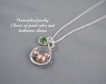 Geburtsstein Charm Halskette | Infinity Anhänger Schmuck | Sterling Silber Schmuck | Micky Maus Anhänger | Disney Thema Hochzeitsgeschenk für Braut