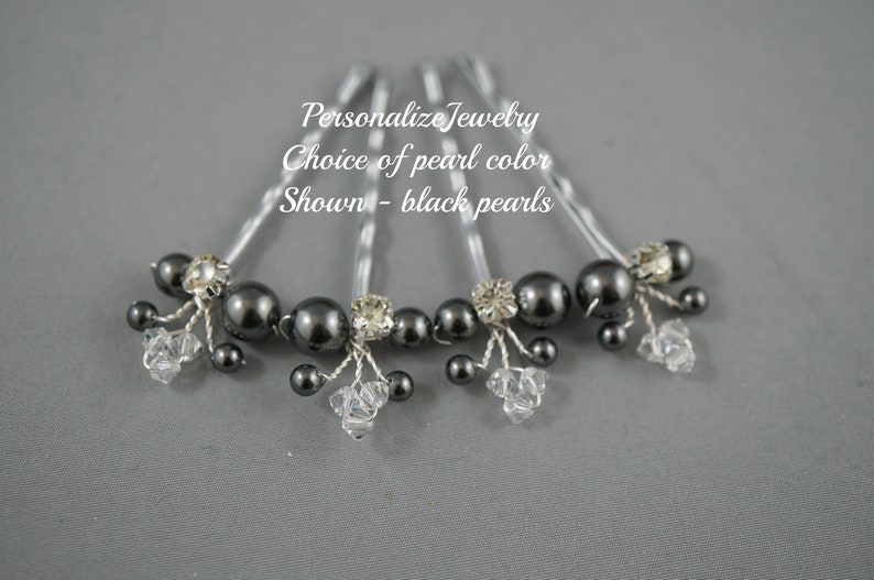 Bridal Hair Clips Wedding Silver Hair Pins Bridesmaid Hair Etsy