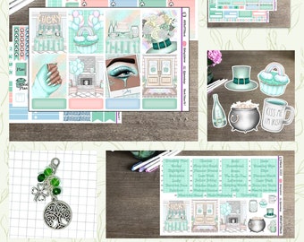 MARCH SOCIAL CHALLENGE Full Kit - contains Monthly Prompts, Deluxe Weekly Kit, Monthly Kit, Die Cuts, and Charm - St Patrick's - 41.50 Value