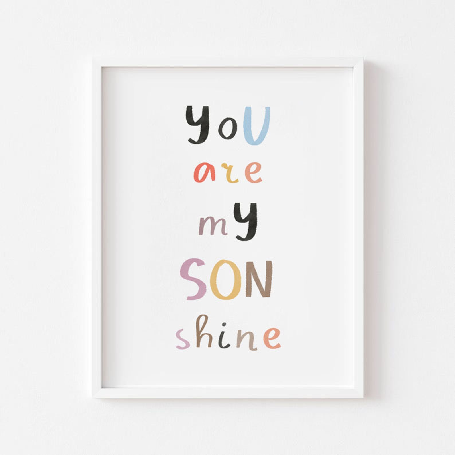 Baby Shower Decoration Ideas. You Are My Sonshine. Boy Room Etsy New