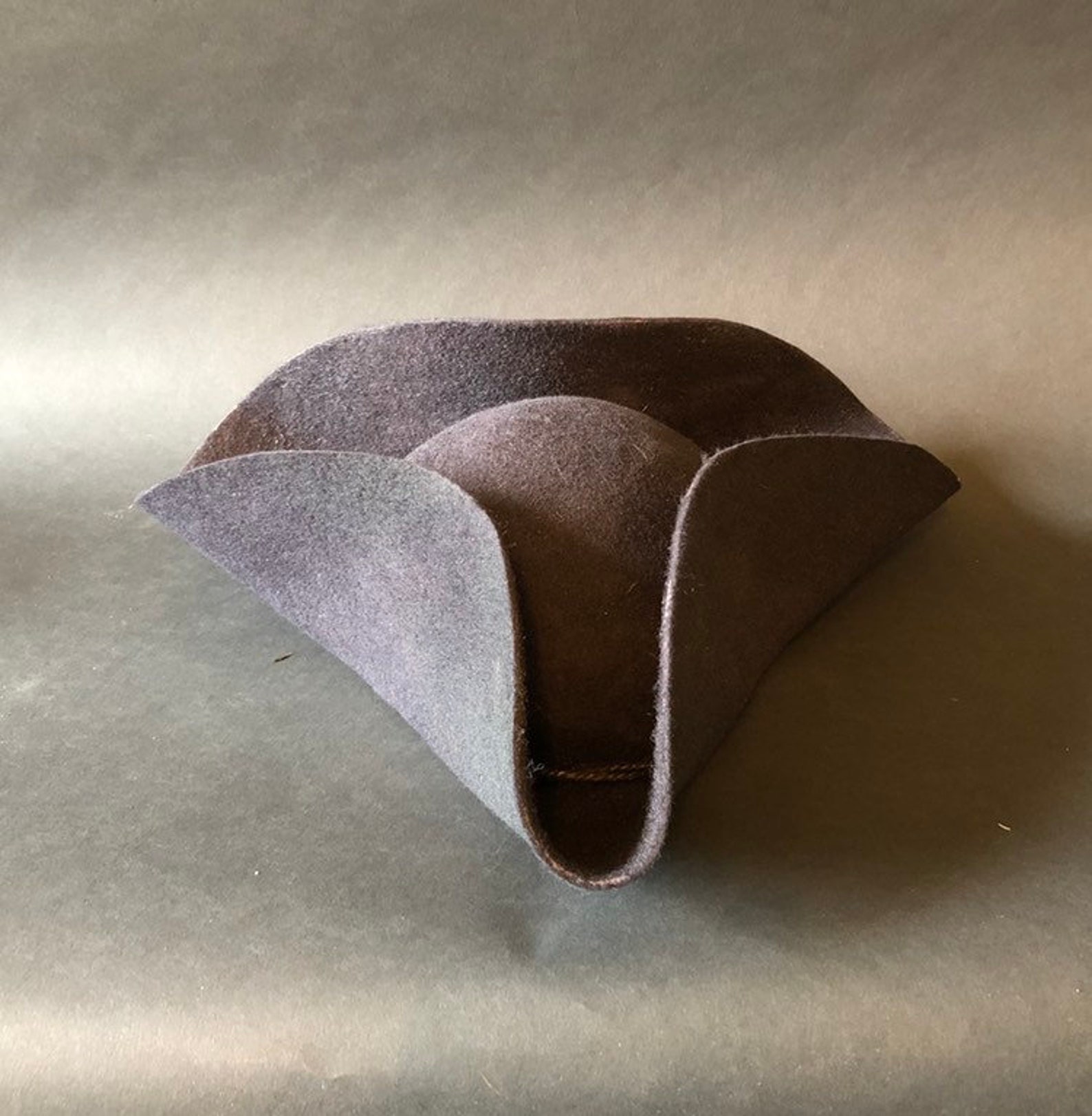 Wool Felt tricorn Hat Mid18th Century Etsy