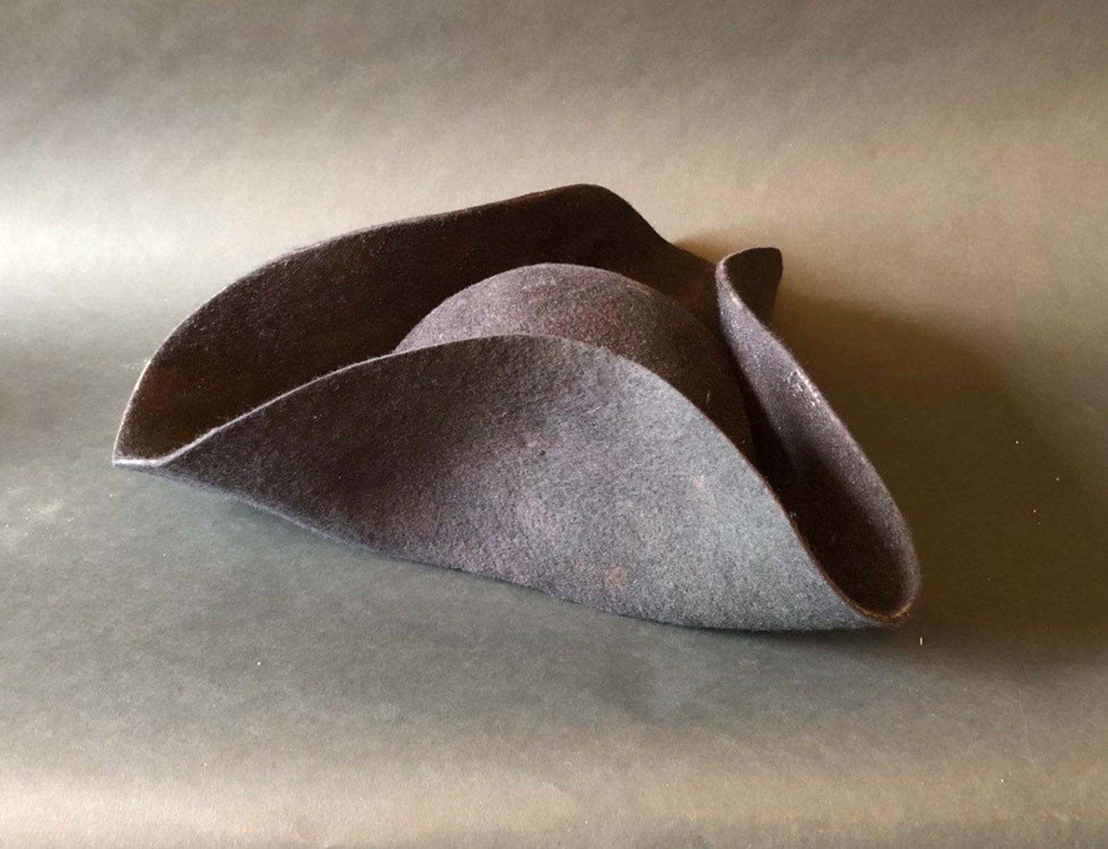 Wool Felt tricorn Hat Mid18th Century Etsy