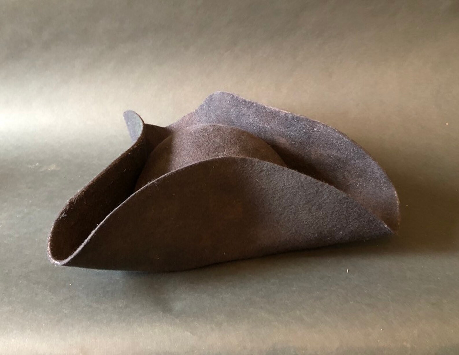 Wool Felt tricorn Hat Mid18th Century Etsy