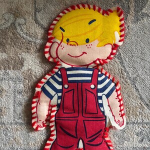 What a Character! --  1983 Dennis the Menace Red Overalls Plush Collecrible Toy main image 2