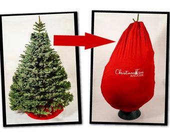 The Christmas Tree Bagger®ECO FRIENDLY Tree removal, Christmas Tree bag, Christmas Tree skirt, Christmas Tree decoration, Christmas tree