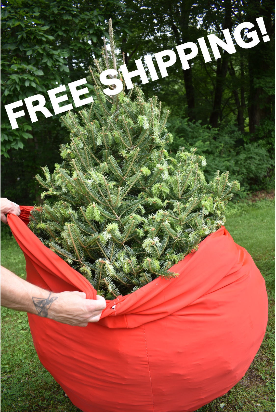 CC Christmas Decor Christmas Tree Removal Bag - Fits up to 7.5
