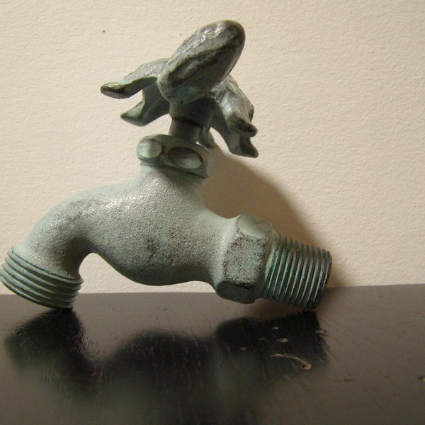 Garden Water Spigot - Brass - Turtle Handle - So CUTE