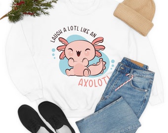 Cute Axolotl Sweatshrt, Axolotl Lover Gft Shrt, Kawa Axolotl