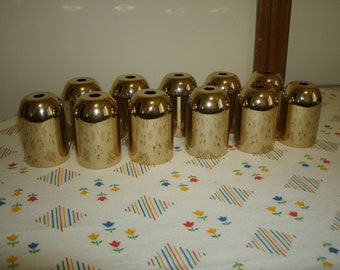 11 douilles plaquées pour lustre de Murano vintage... Bel état de propreté