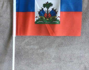 Small flag of Haiti