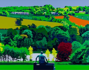 York Sculpture Park Fine Art Print. Yorkshire Landscape.