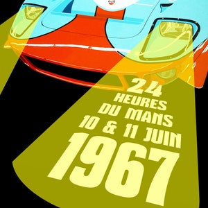 BPC (Schlafzimmer Poster Collection) 1967 Le Mans 24hr Mirage Ford GT Golf Racing