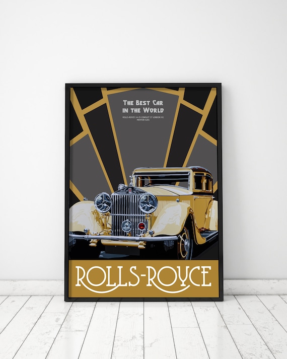 Rolls Royce Inspirational Canvas Wall Art Motivational Poster Print  DEVICI