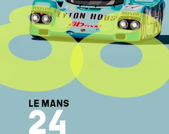 BPC (Bedroom Poster Collection) Porsche 962 Le Mans 88