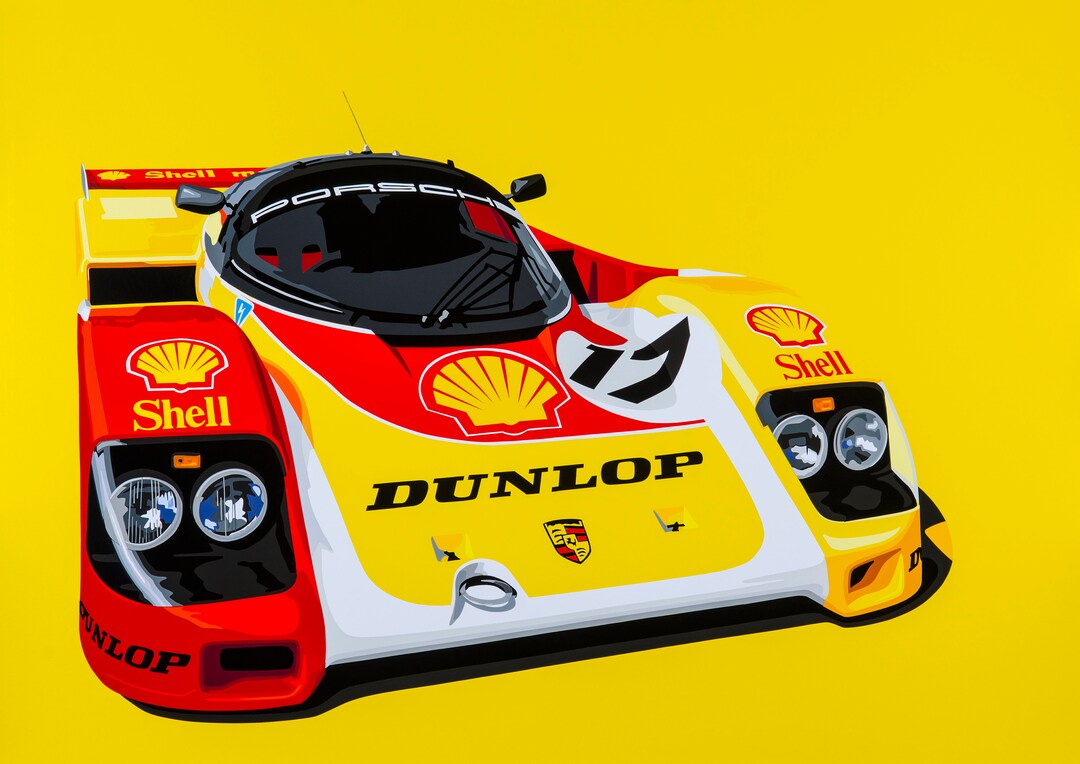 Porsche 962c Shell-dunlop Fine Art Giclee Ltd Ed Print. - Etsy