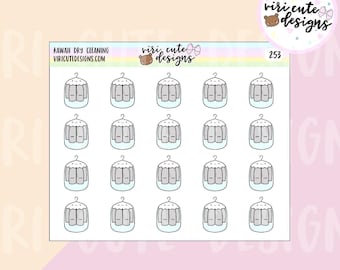 Dry Cleaning S083-Laundry Washing Machine Planner Stickers Erin Condren