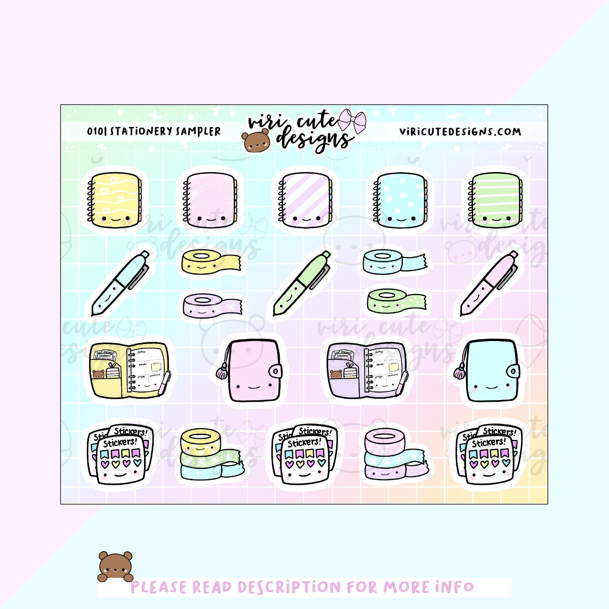 Kawaii Planning Stickers | 010 | planner, stickers, hand drawn, doodl…
